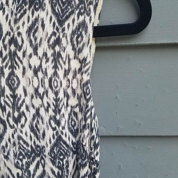 Cynthia Rowley 100% Cotton Dress size 8 Black Tan - Picture 7 of 9